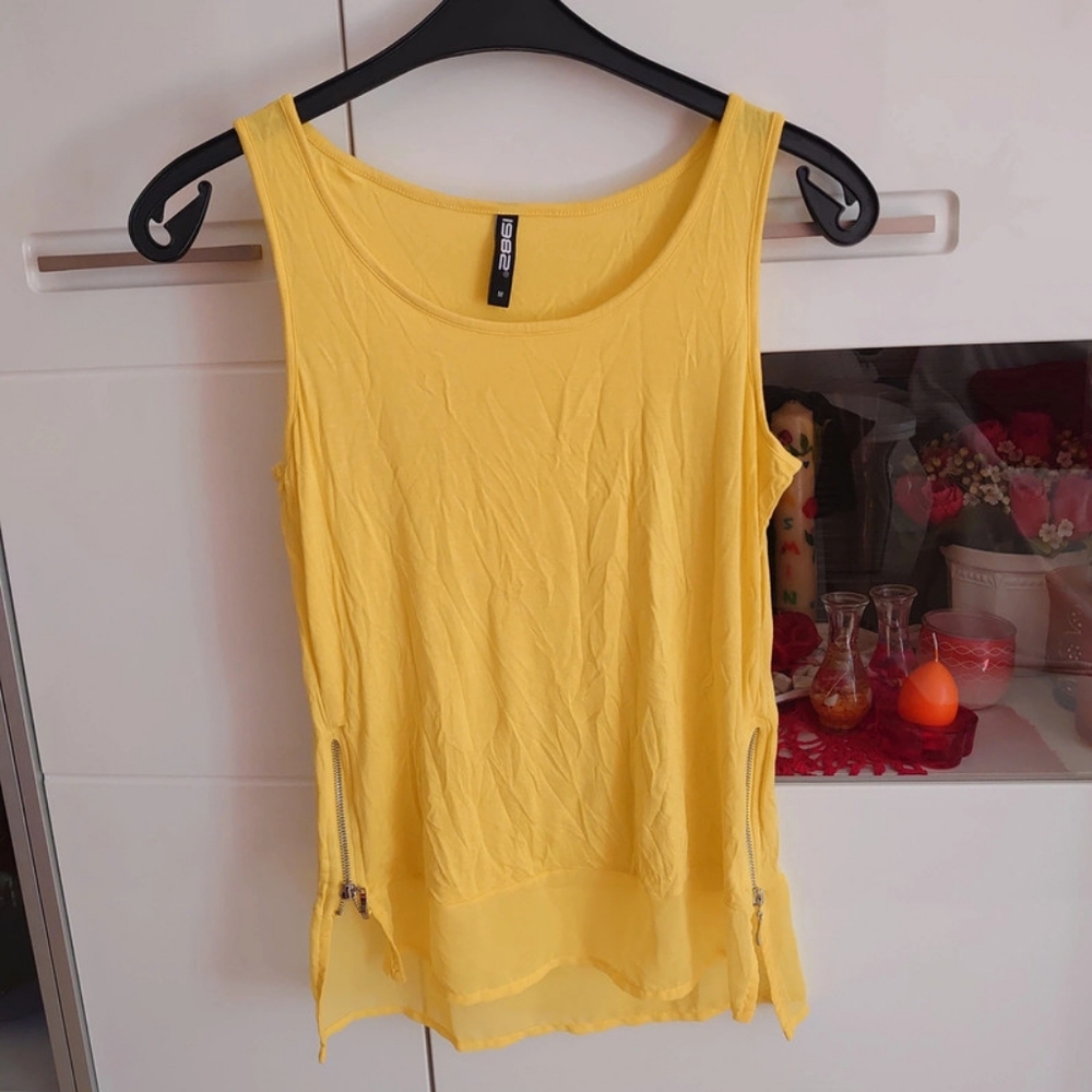 H&M Yellow Tank Top, S